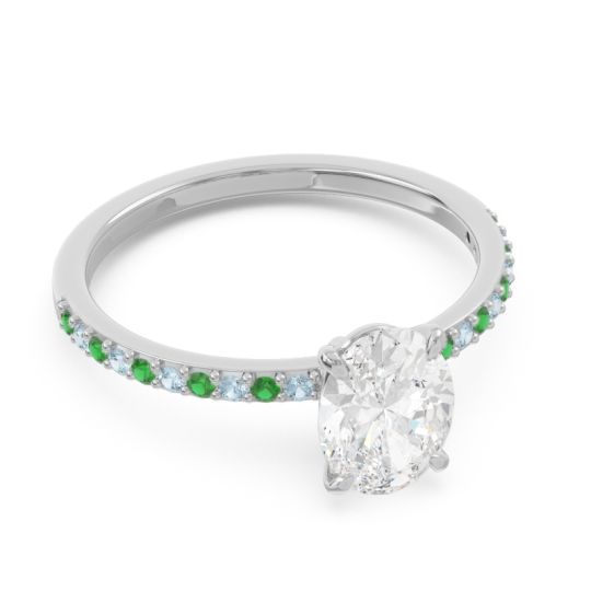 Oval Pave Presya Ring