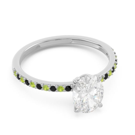 Oval Pave Presya Ring