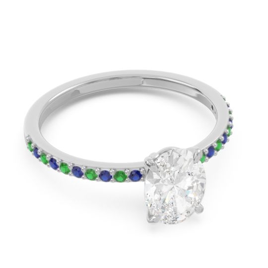 Oval Pave Presya Ring