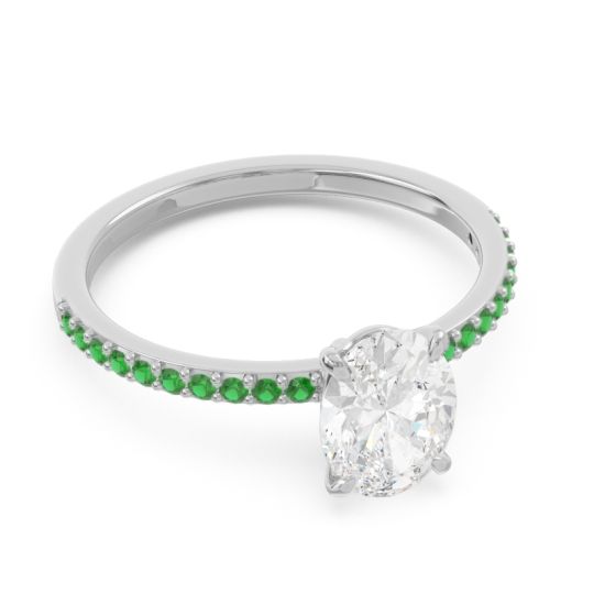Oval Pave Presya Ring