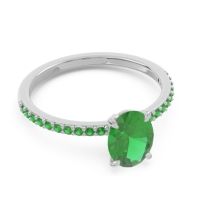 Oval Pave Presya Ring