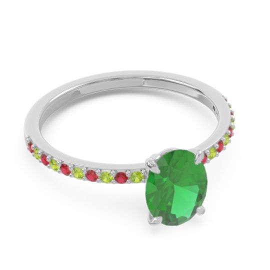 Oval Pave Presya Ring