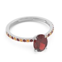 Oval Pave Presya Ring