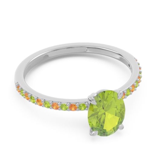 Oval Pave Presya Ring