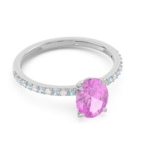 Oval Pave Presya Ring