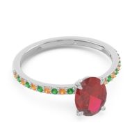 Oval Pave Presya Ring