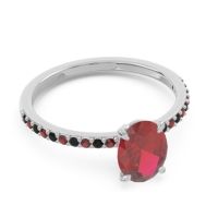 Oval Pave Presya Ring