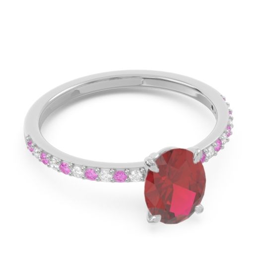 Oval Pave Presya Ring