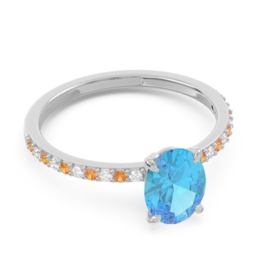 Oval Pave Presya Ring