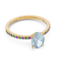 Oval Pave Presya Ring