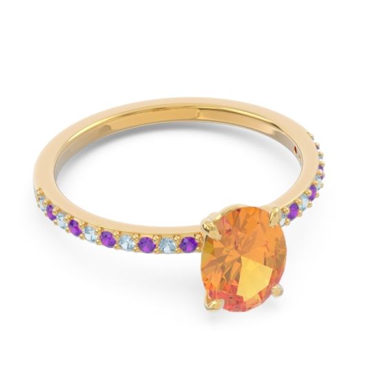 Oval Pave Presya Ring