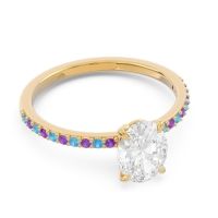 Oval Pave Presya Ring