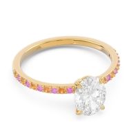 Oval Pave Presya Ring