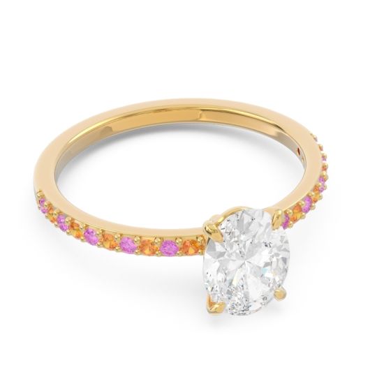 Oval Pave Presya Ring