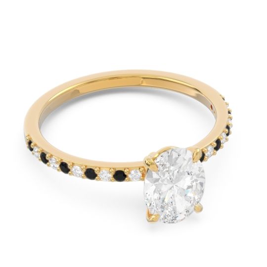 Oval Pave Presya Ring