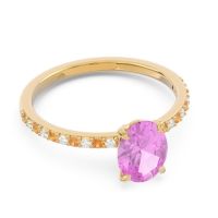 Oval Pave Presya Ring