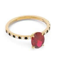 Oval Pave Presya Ring