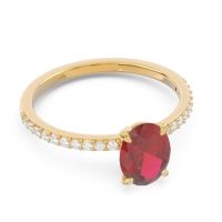 Oval Pave Presya Ring