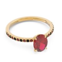 Oval Pave Presya Ring