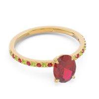 Oval Pave Presya Ring