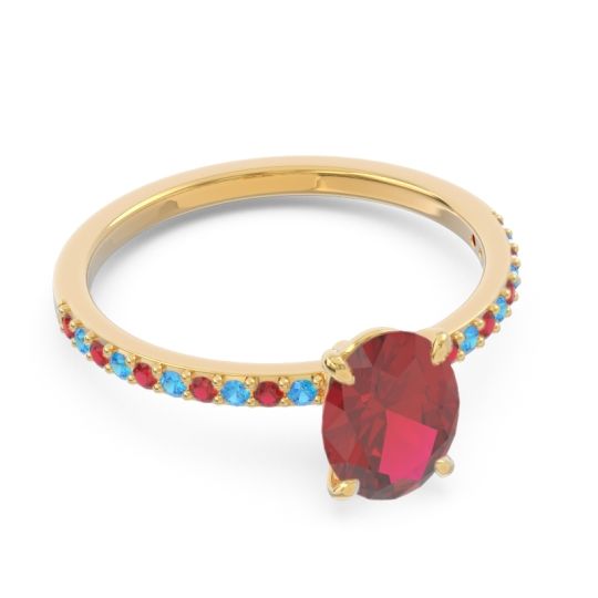 Oval Pave Presya Ring