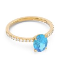 Oval Pave Presya Ring
