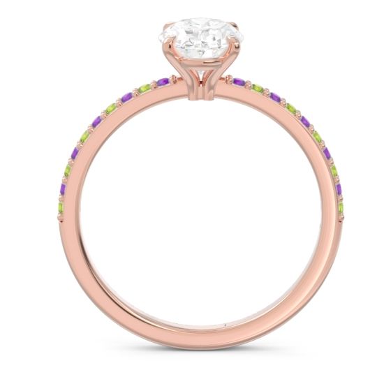 Oval Pave Presya Ring