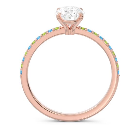 Oval Pave Presya Ring