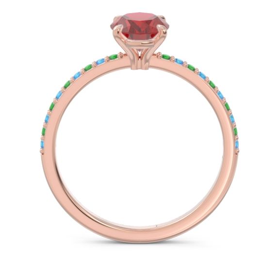 Oval Pave Presya Ring