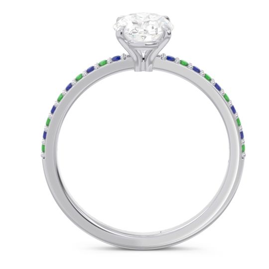 Oval Pave Presya Ring