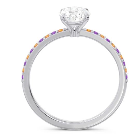 Oval Pave Presya Ring