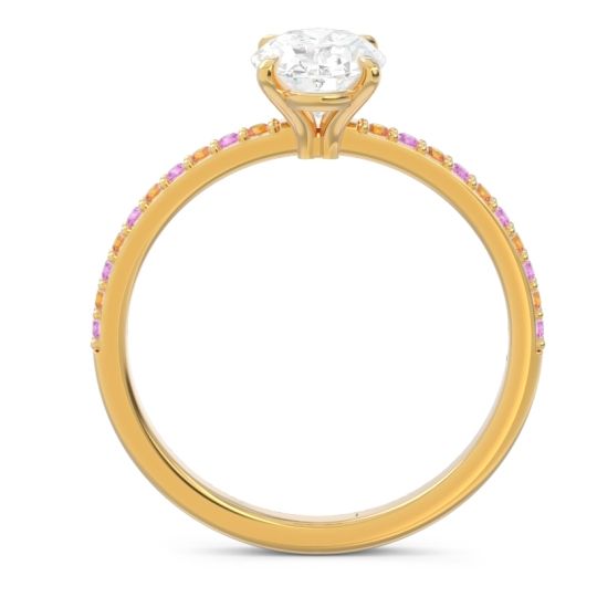 Oval Pave Presya Ring