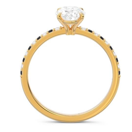 Oval Pave Presya Ring