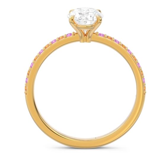 Oval Pave Presya Ring