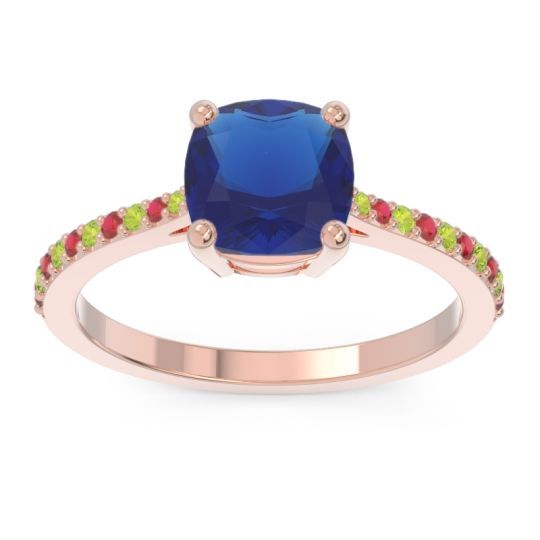 Pave Cushion Opaza Ring