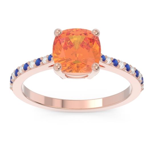Pave Cushion Opaza Ring