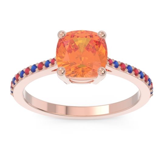 Pave Cushion Opaza Ring
