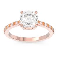 Pave Cushion Opaza Ring