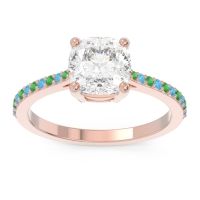 Pave Cushion Opaza Ring