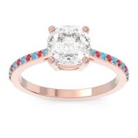 Pave Cushion Opaza Ring