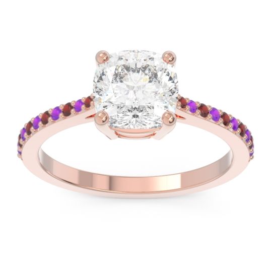 Pave Cushion Opaza Ring