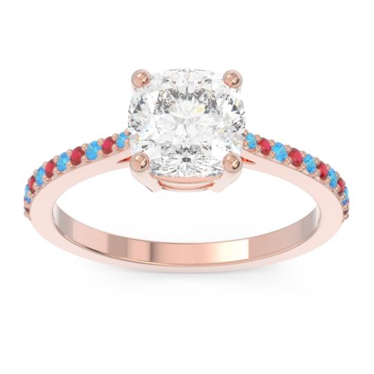 Pave Cushion Opaza Ring