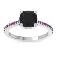 Pave Cushion Opaza Ring