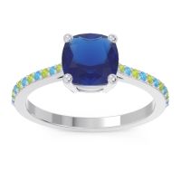 Pave Cushion Opaza Ring