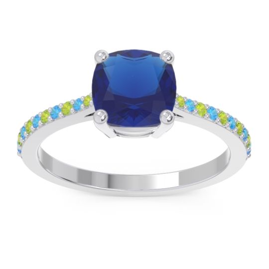 Pave Cushion Opaza Ring