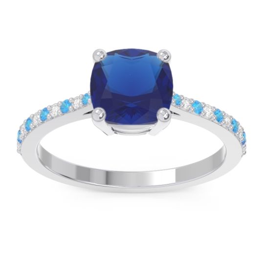 Pave Cushion Opaza Ring