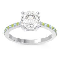 Pave Cushion Opaza Ring