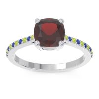 Pave Cushion Opaza Ring
