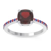 Pave Cushion Opaza Ring