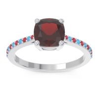 Pave Cushion Opaza Ring